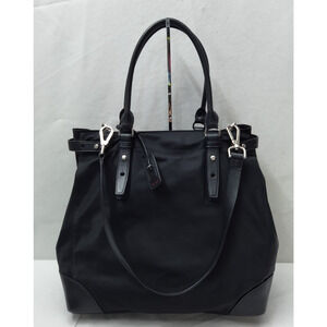 Tumi Black Ballistic Nylon Double Handles Weekend Tote Shoulder Bag